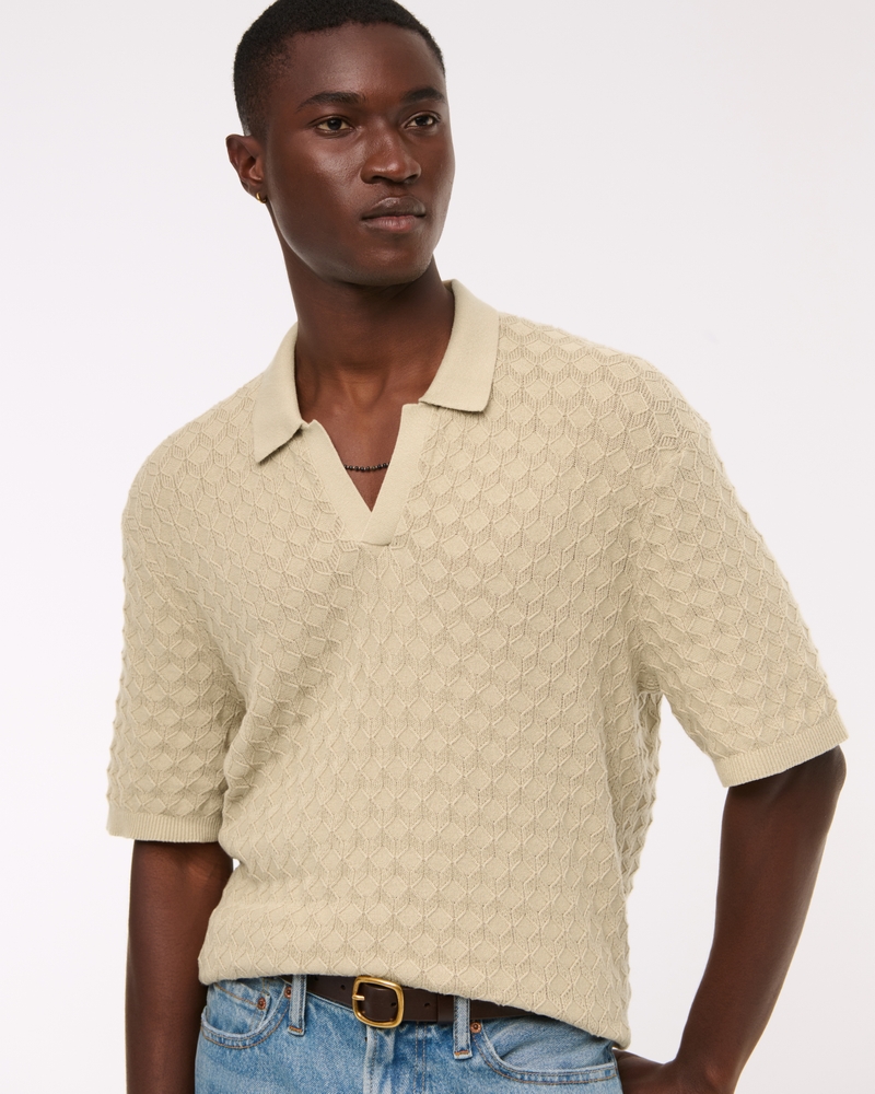 johnny collar sweater polo