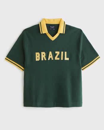 Men's Soccer Jersey-Inspired Sweater | Men's Tops | Abercrombie.com