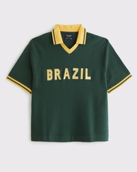 Suéter inspirado en las camisetas de fútbol