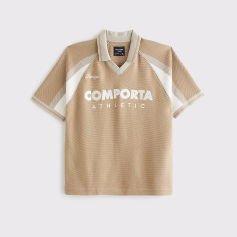 Мужские свитеры Abercrombie & Fitch Soccer Jersey-Inspired Sweater