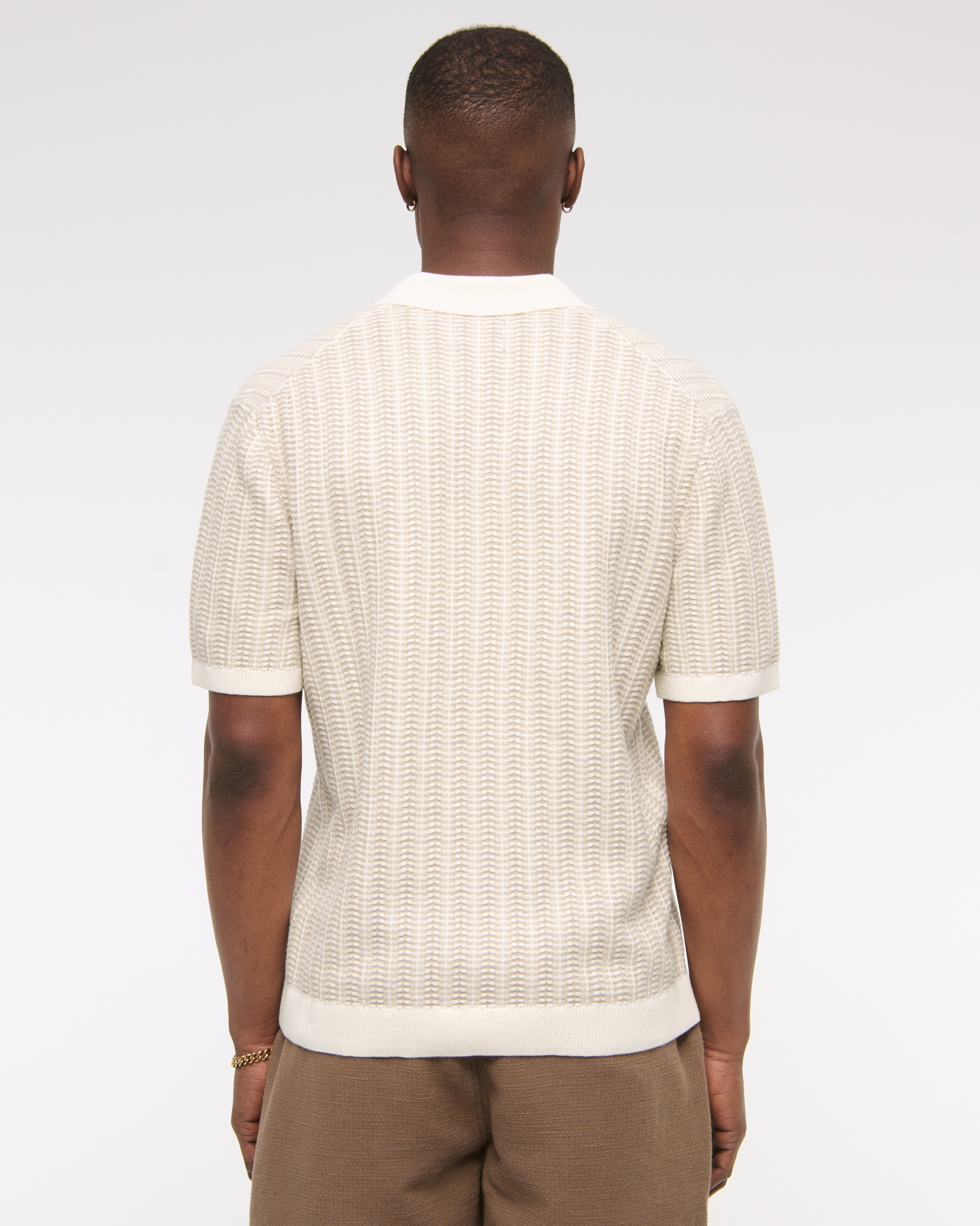 Classic Stitch Johnny Collar Sweater Polo