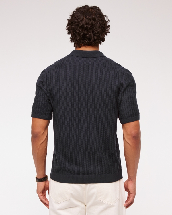 Classic Stitch Johnny Collar Sweater Polo