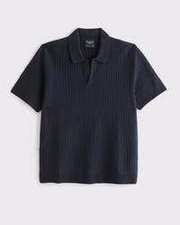 Classic Stitch Johnny Collar Sweater Polo