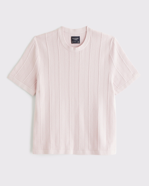 Stitched Sweater Tee, Light Purple view 1