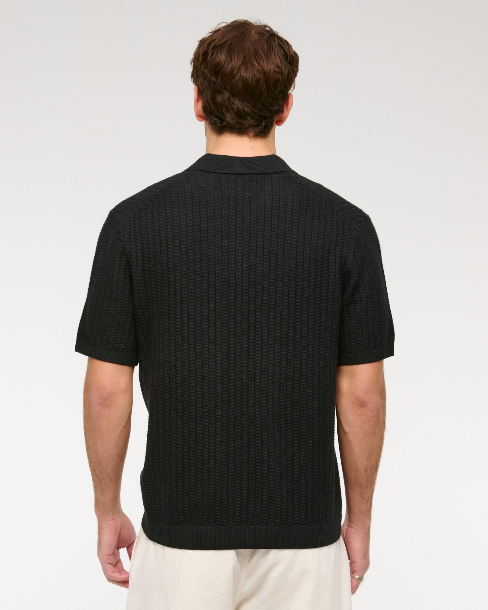 Classic Stitch Johnny Collar Sweater Polo