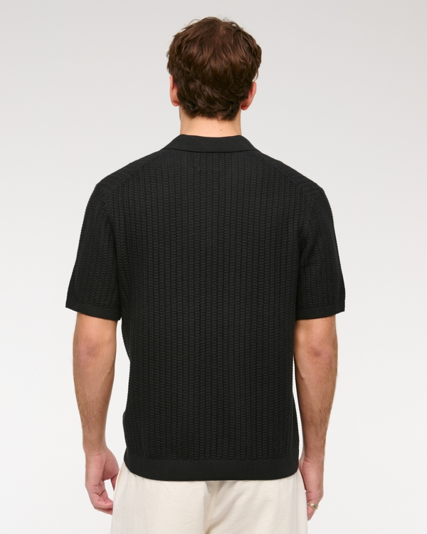 Classic Stitch Johnny Collar Sweater Polo
