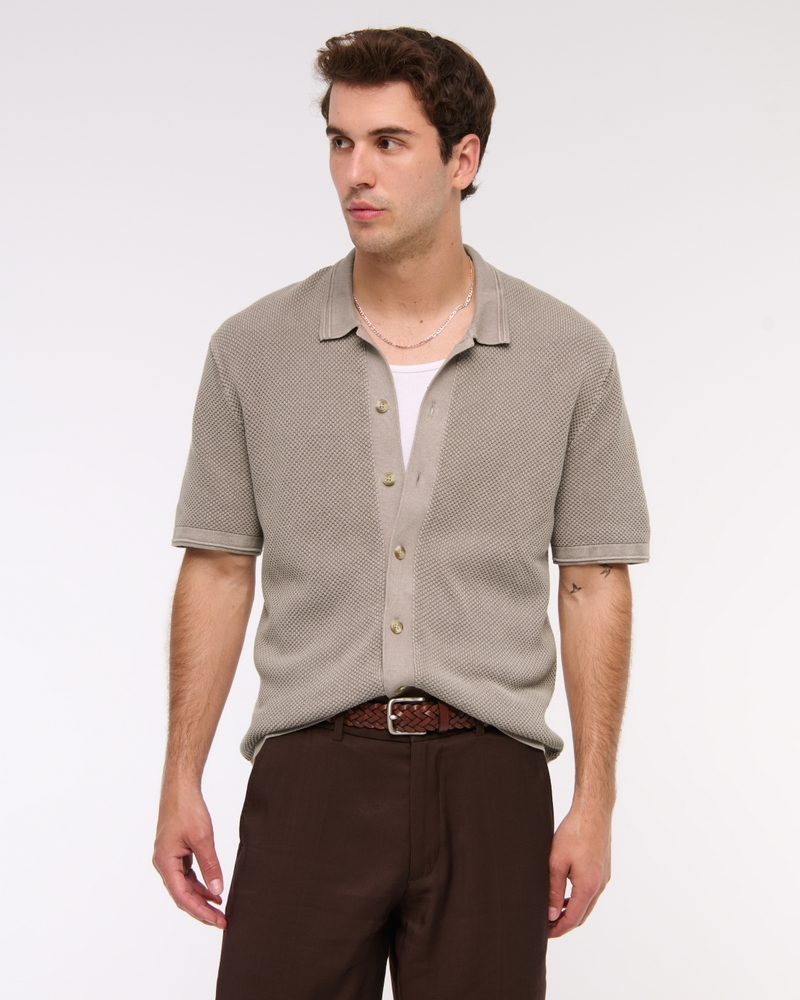 トップス Stand Collar P/O Knit - Garment Dye 1833GD - Garment Dye Mid-Tank – Los Angeles Apparel