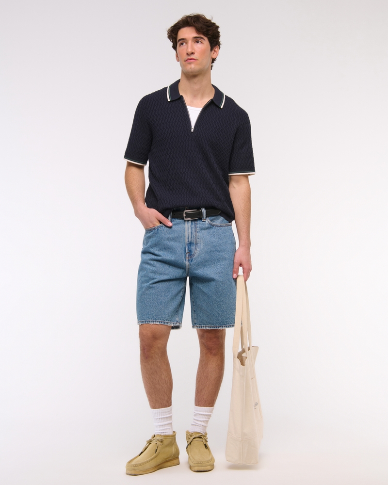 Tipped Zip Sweater Polo