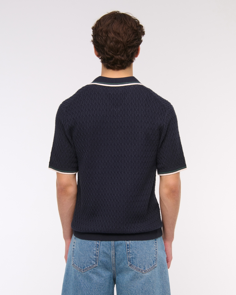 Tipped Zip Sweater Polo