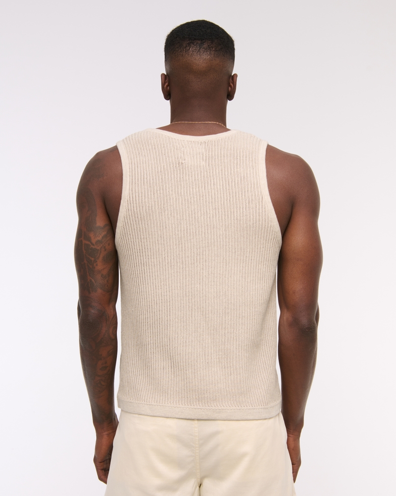 Cropped Classic Stitch Sweater Tank