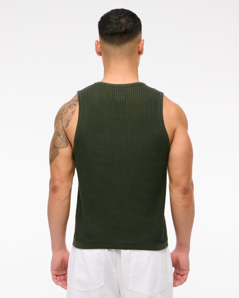 Cropped Classic Stitch Sweater Tank