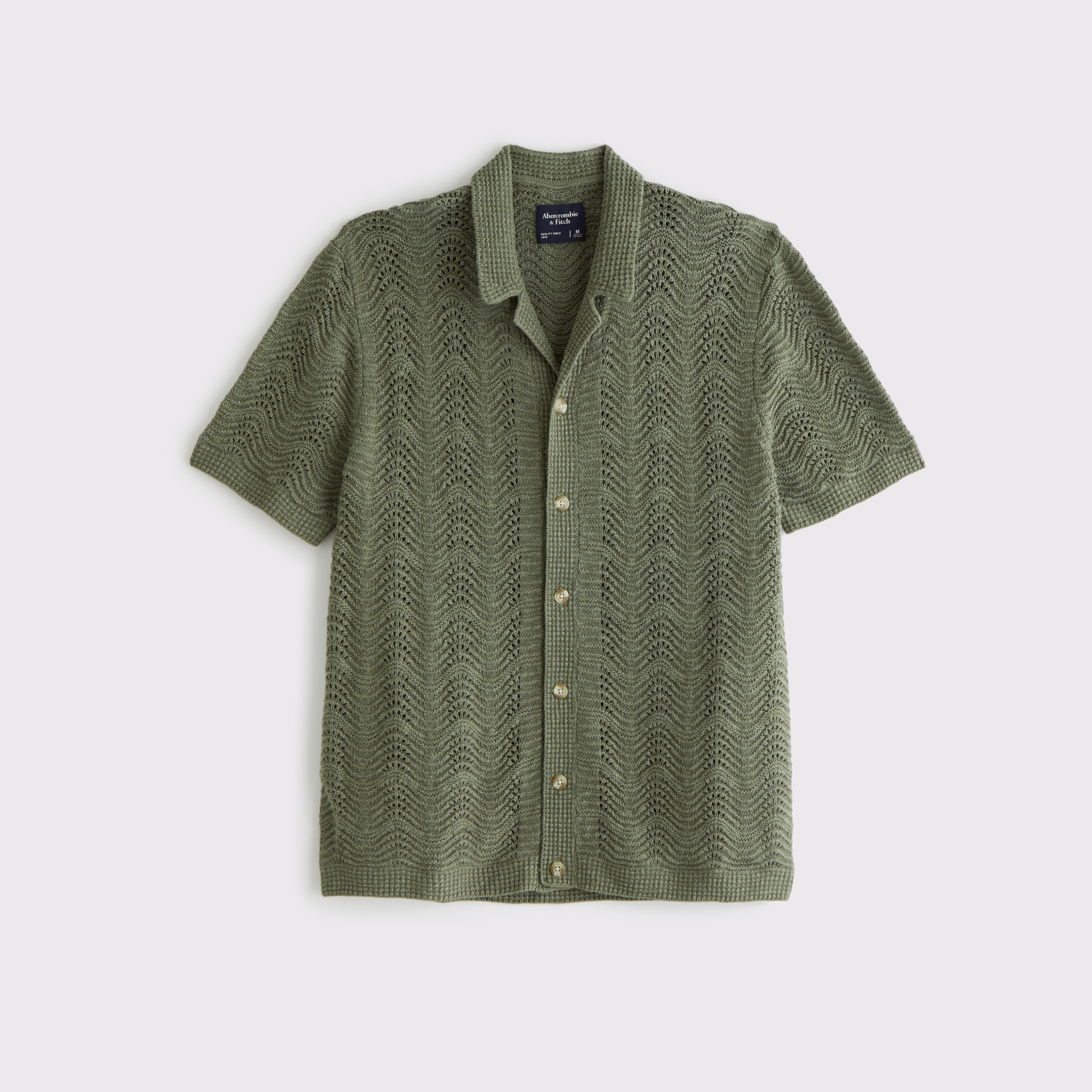 ★Abercrombie & Fitch★クロシェスタイル花柄セーターポロ Men's Polos | Abercrombie & Fitch