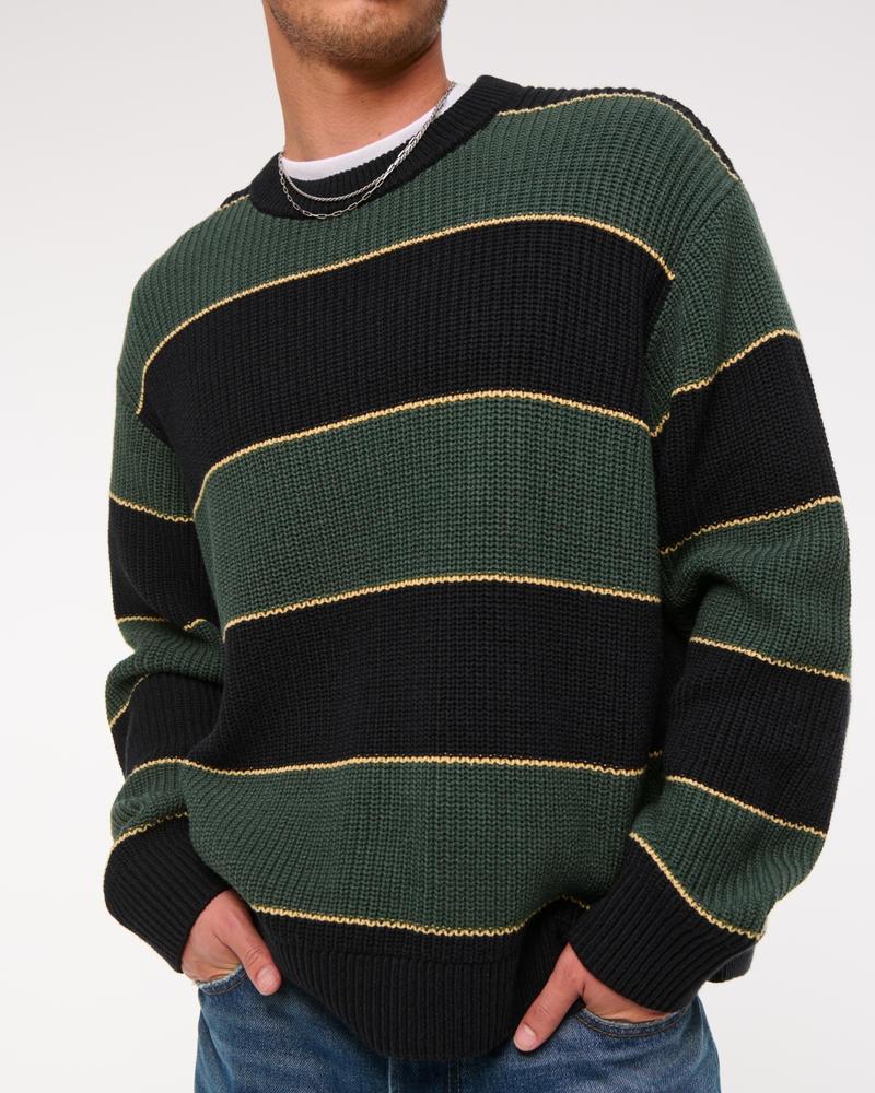 Outfit Maglione A Righe Nere E Verdi Gonna Outfit Maglia A Righe