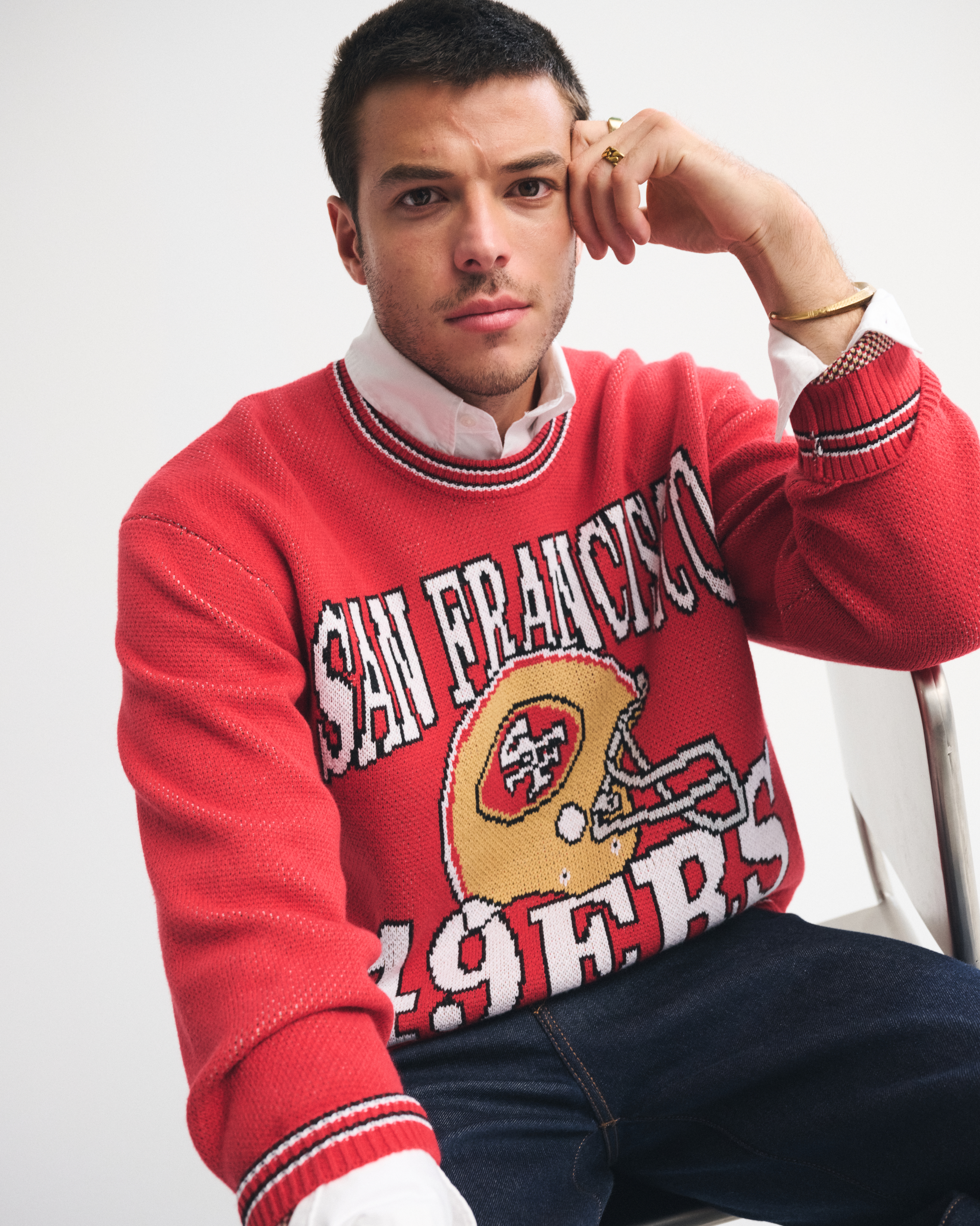 Men's San Francisco 49ers Crew Sweater | Men's Tops