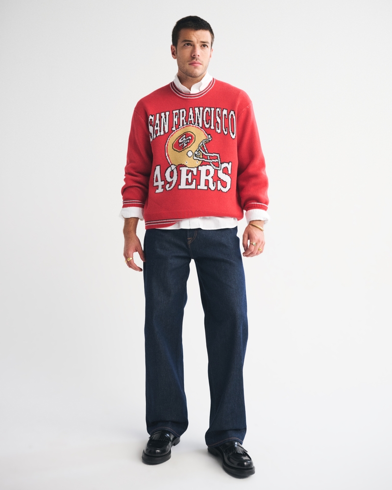 値下げ 49ERS knit sweater USA製 Mens M 値下げ 49ERS knit sweater USA製 Mens M