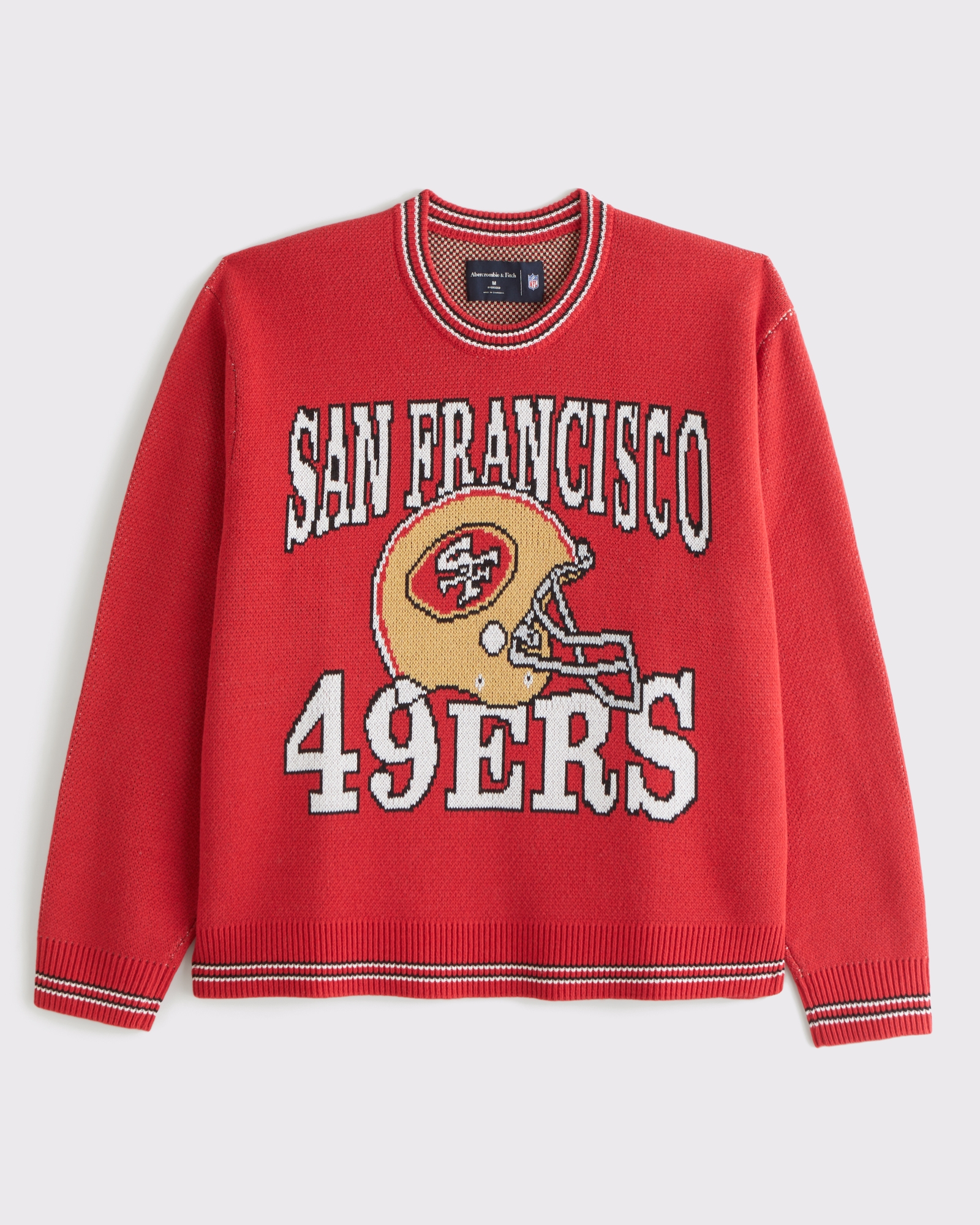 サンフランシスコ 49ers ニットセーター レア 49ers NFL Men's San Francisco 49ers Crew Sweater | Men's Tops | Abercrombie.com
