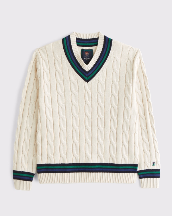 Vol. 28 Danzy Oversized V-Neck Sweater, Cream view 2
