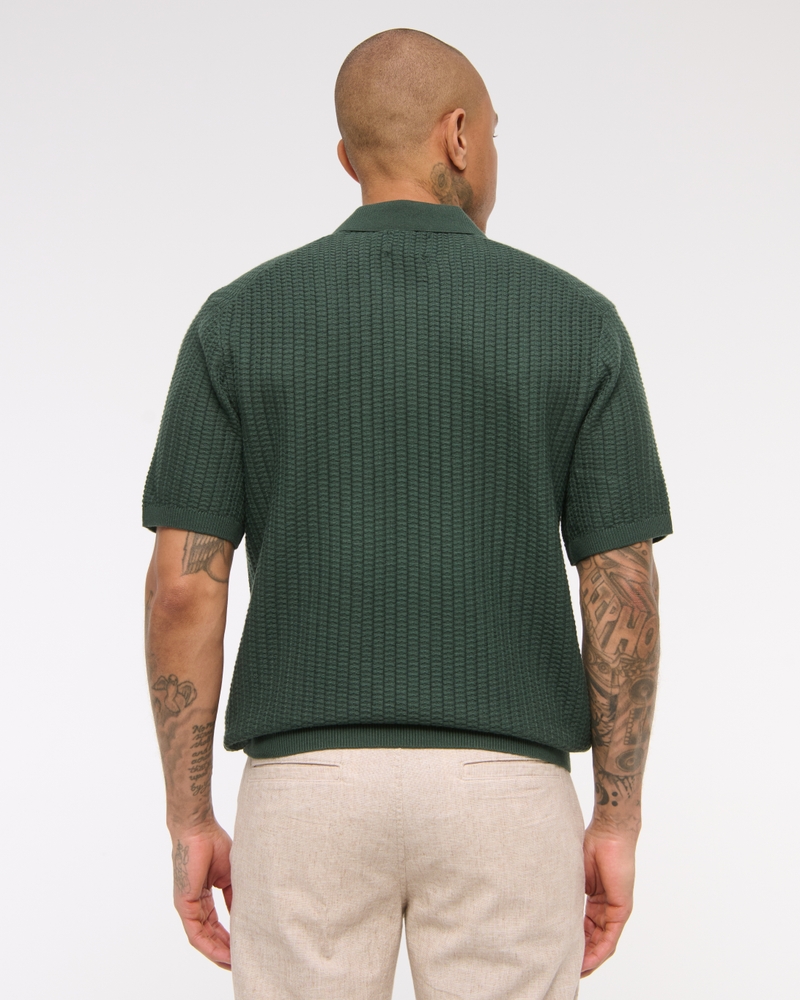 Classic Stitch Johnny Collar Sweater Polo
