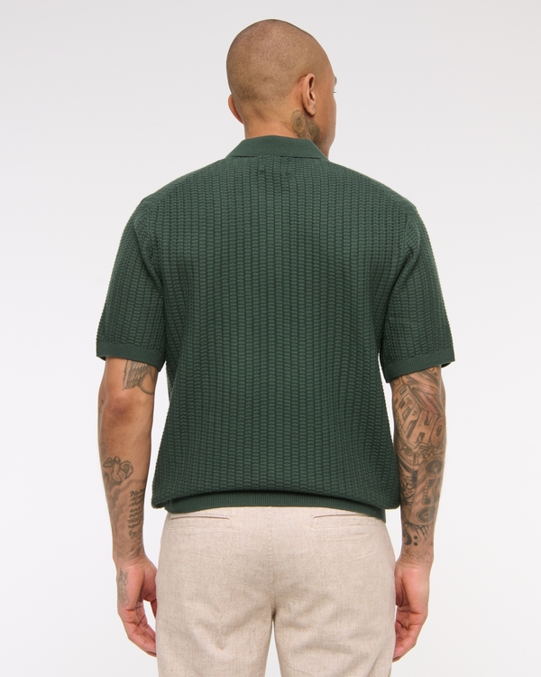 Classic Stitch Johnny Collar Sweater Polo