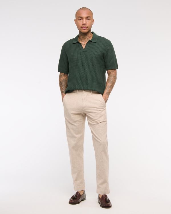 Classic Stitch Johnny Collar Sweater Polo