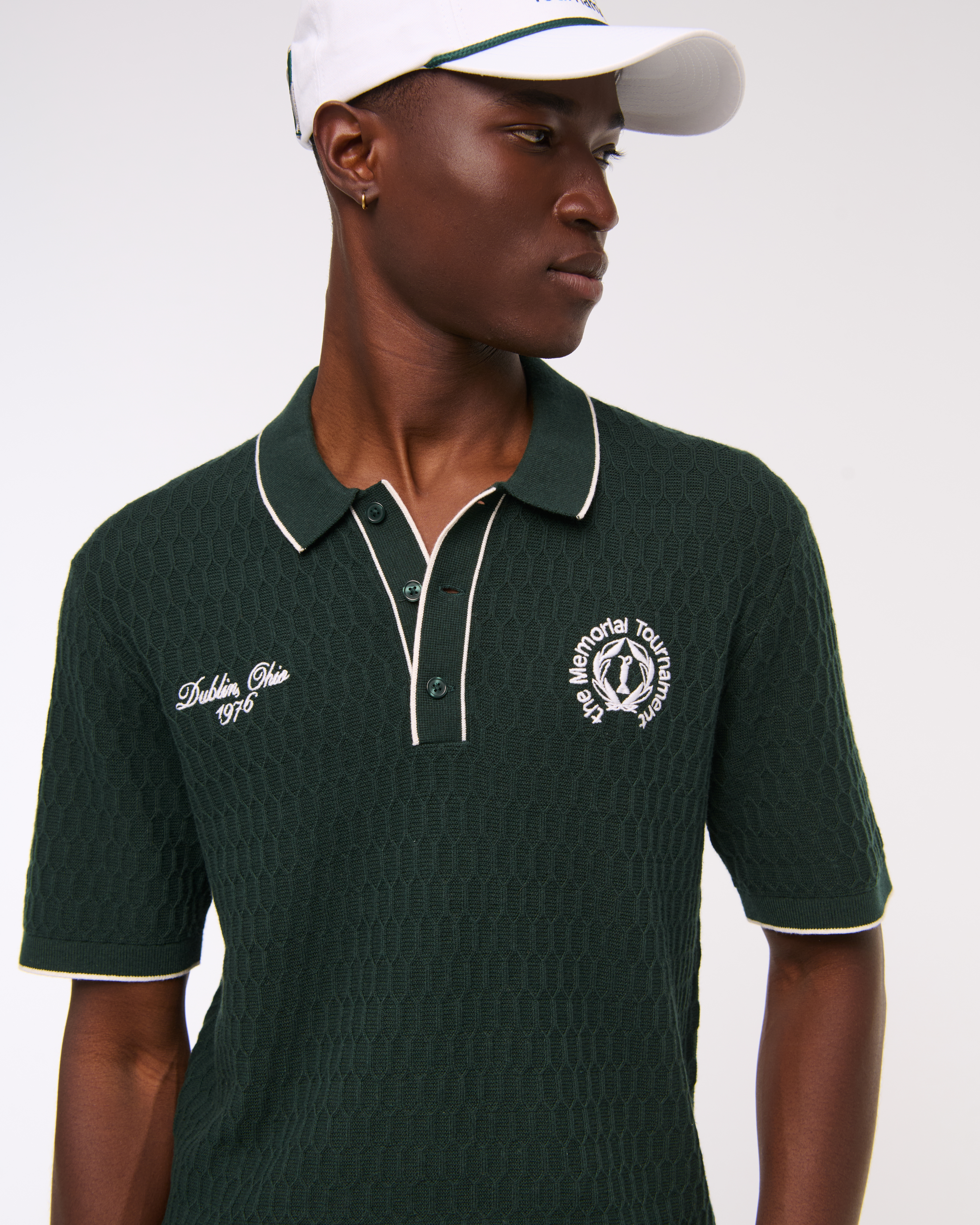 Abercrombie & Fitch Memorial Tournament Sweater Polo In Green