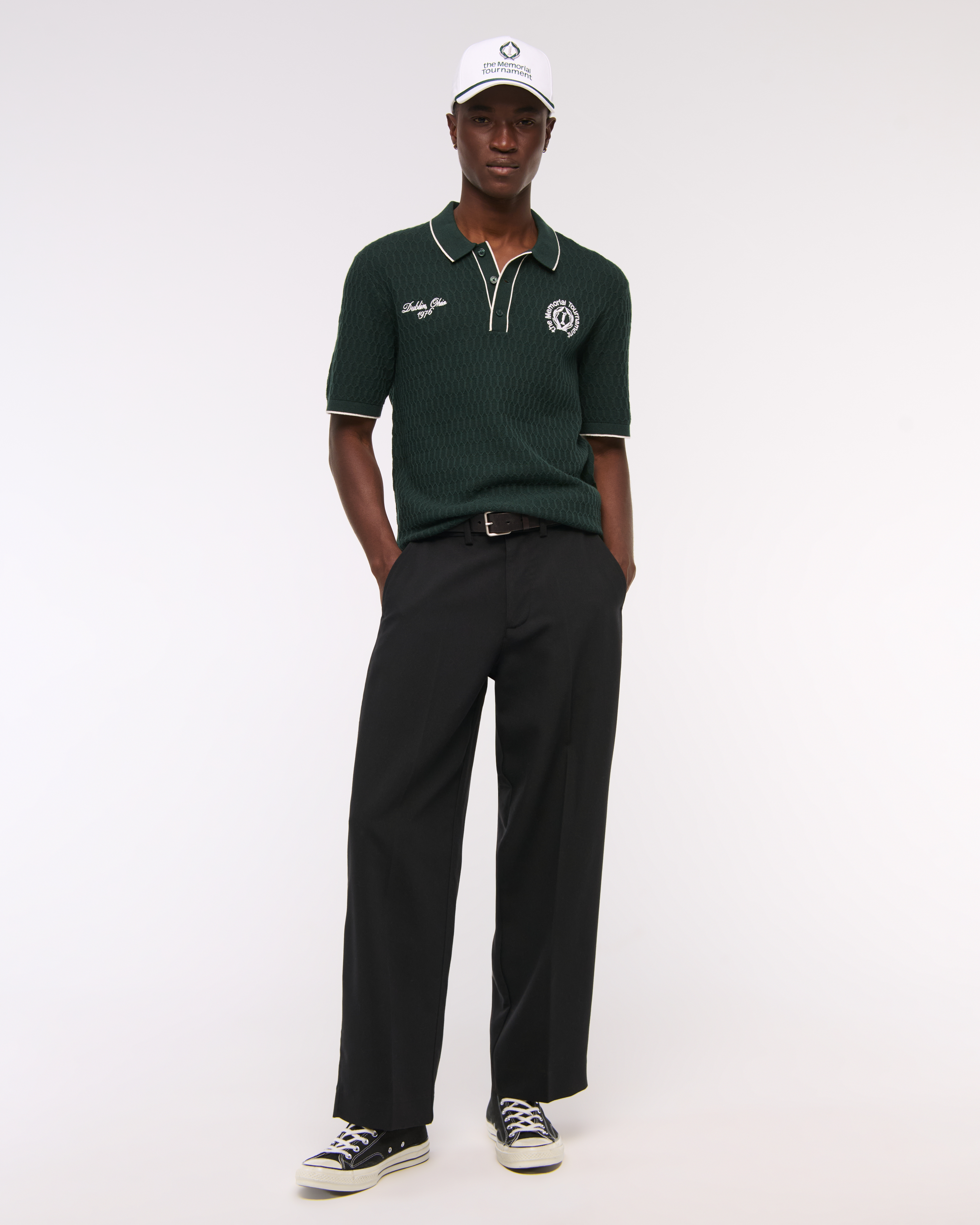 Мужские свитеры Abercrombie & Fitch Memorial Tournament Sweater Polo — фото 3