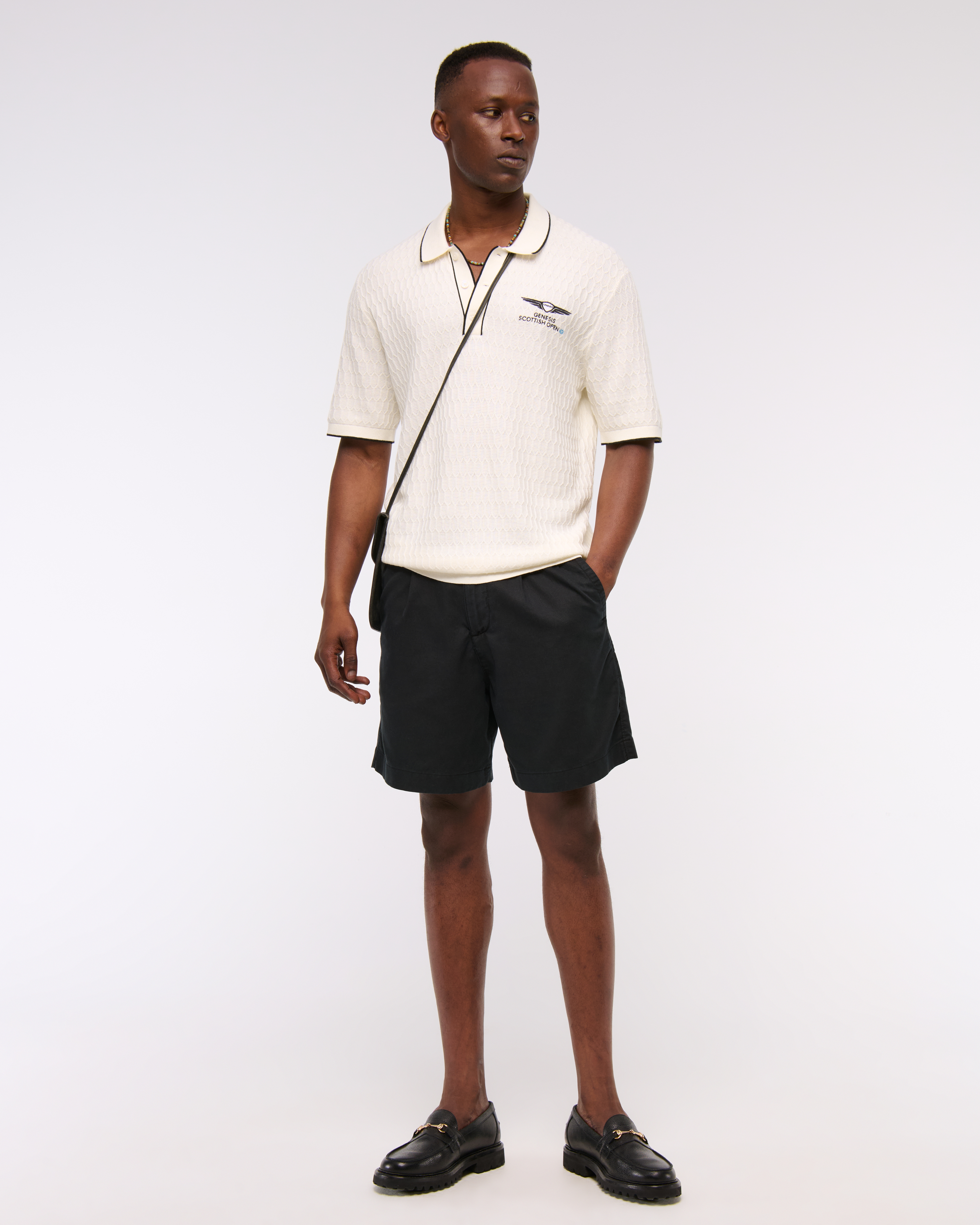 Мужские свитеры Abercrombie & Fitch PGA Scottish Open 3-Button Sweater Polo — фото 3