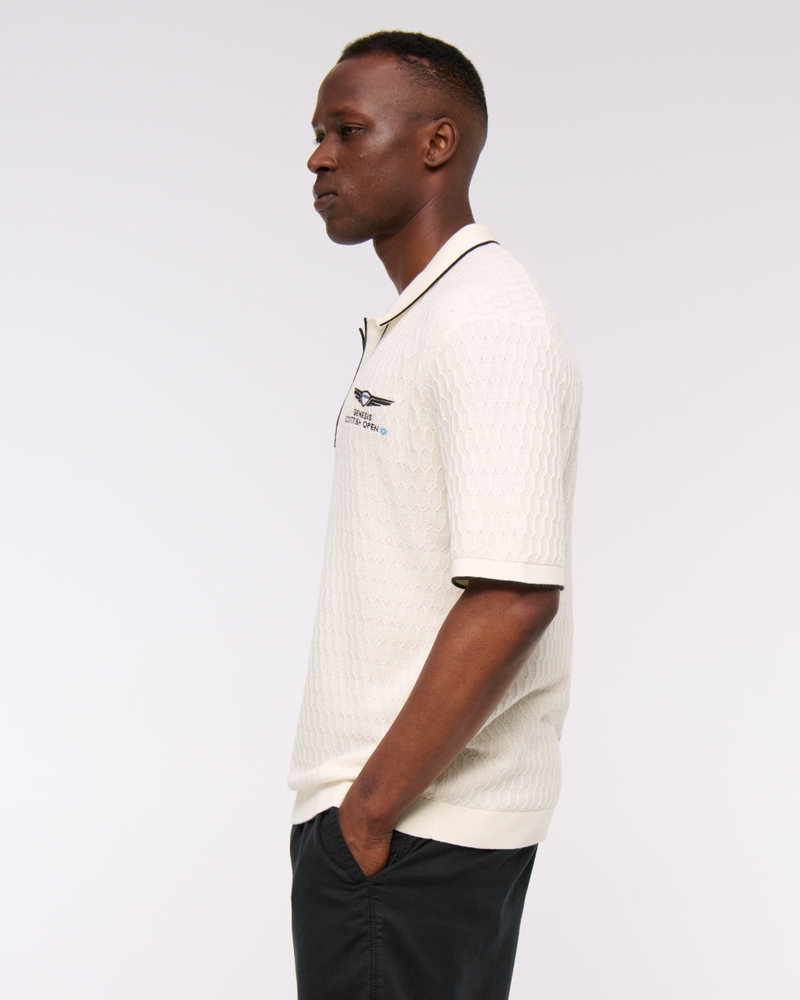 Men's PGA Scottish Open 3-Button Sweater Polo | Men's Tops
