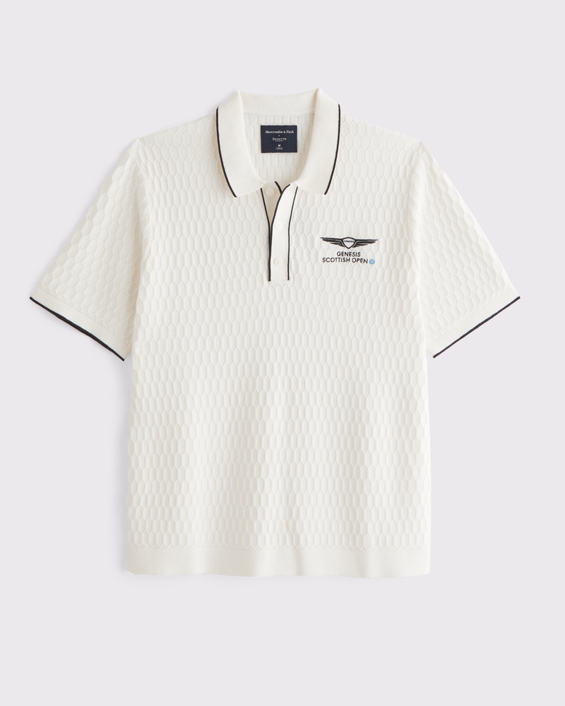Men's PGA Scottish Open 3-Button Sweater Polo | Men's Tops