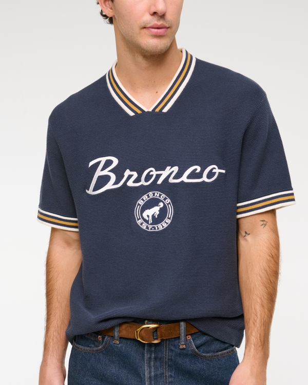 Men's Bronco Soccer Jersey-Inspired Sweater | Men's Clearance