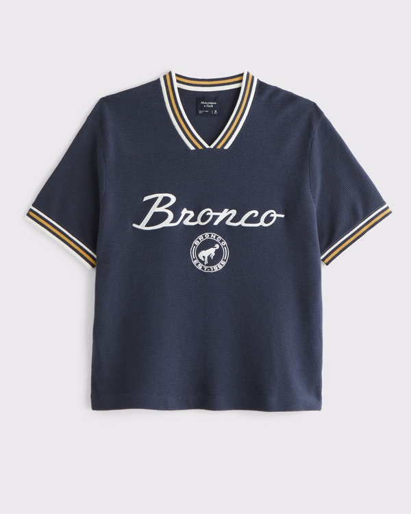 Bronco Soccer Jersey-Inspired Sweater, Sapphire view 2