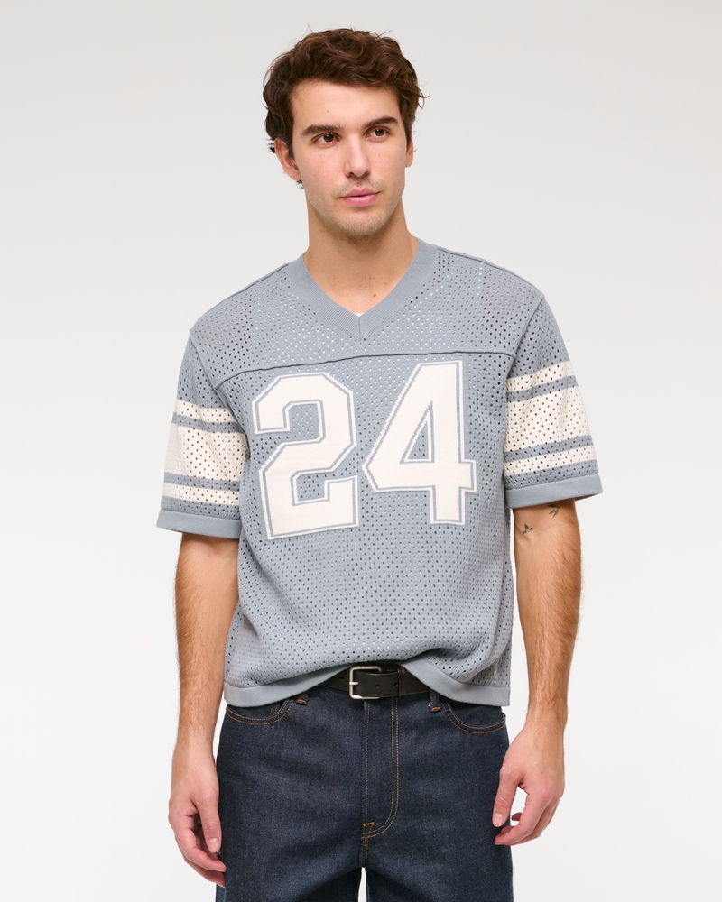 Men's Football Jersey-Inspired Sweater | Men's Clearance