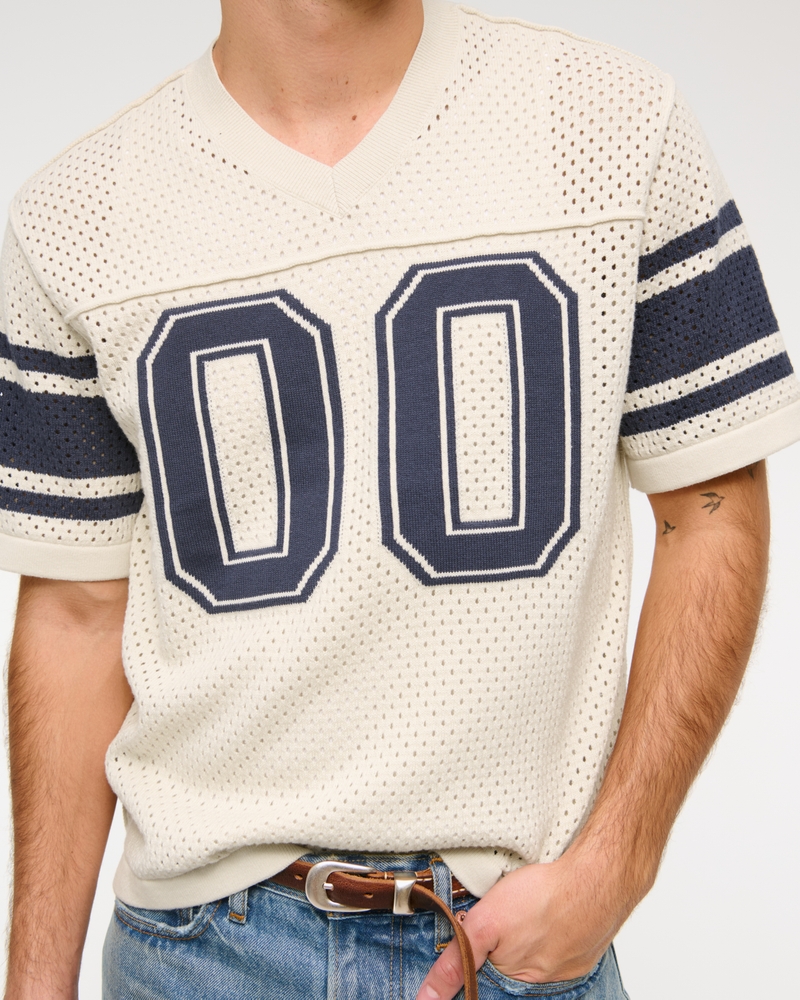 Football Jersey-Inspired Sweater