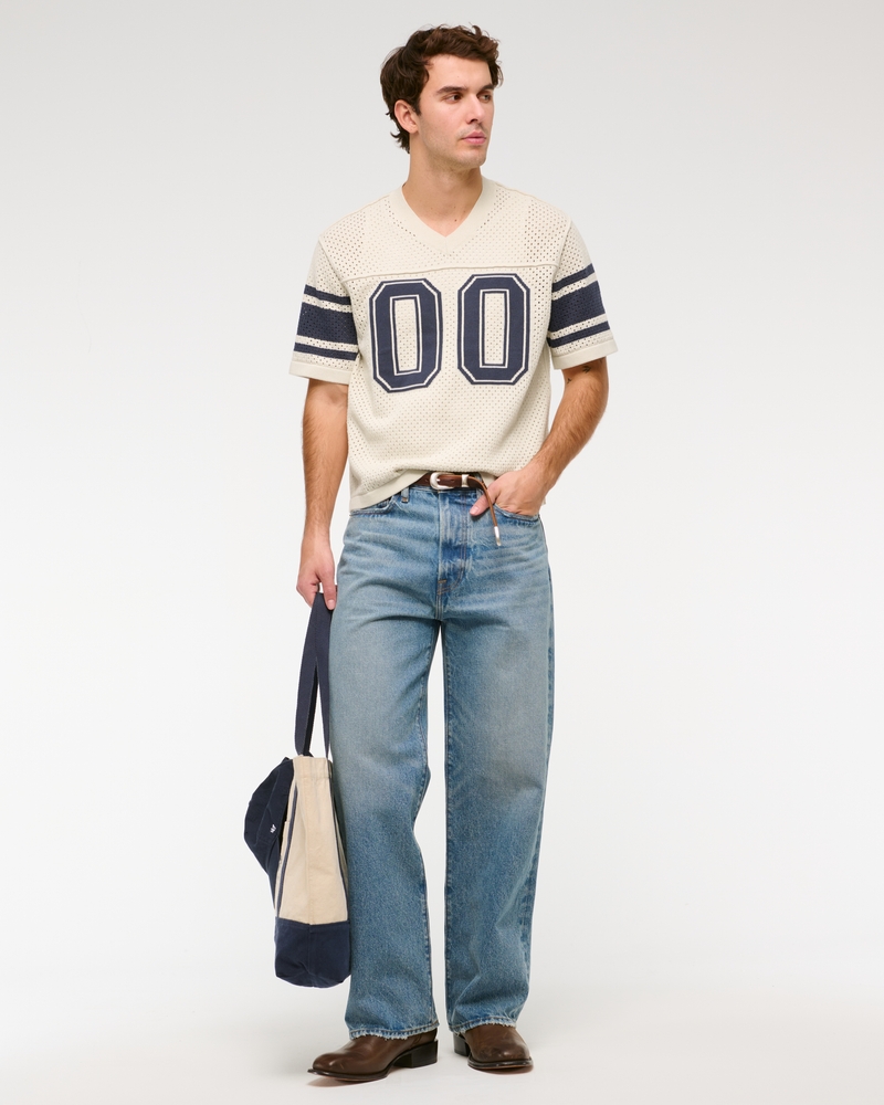 Football Jersey-Inspired Sweater