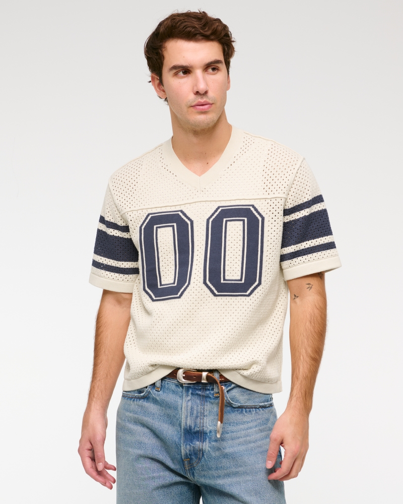 Football Jersey-Inspired Sweater