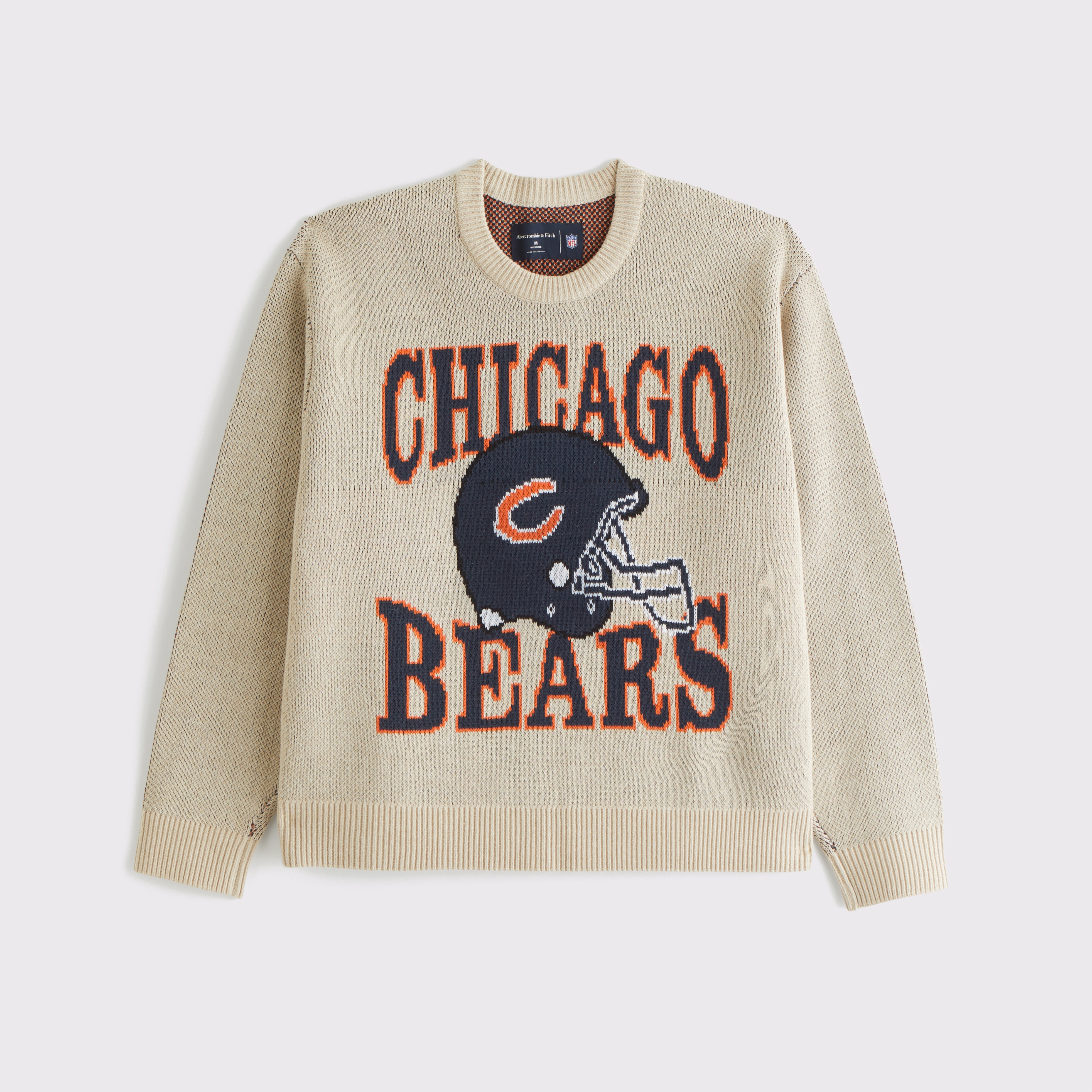 Men's Chicago Bears Crew Sweater | Men's Tops | Abercrombie.com