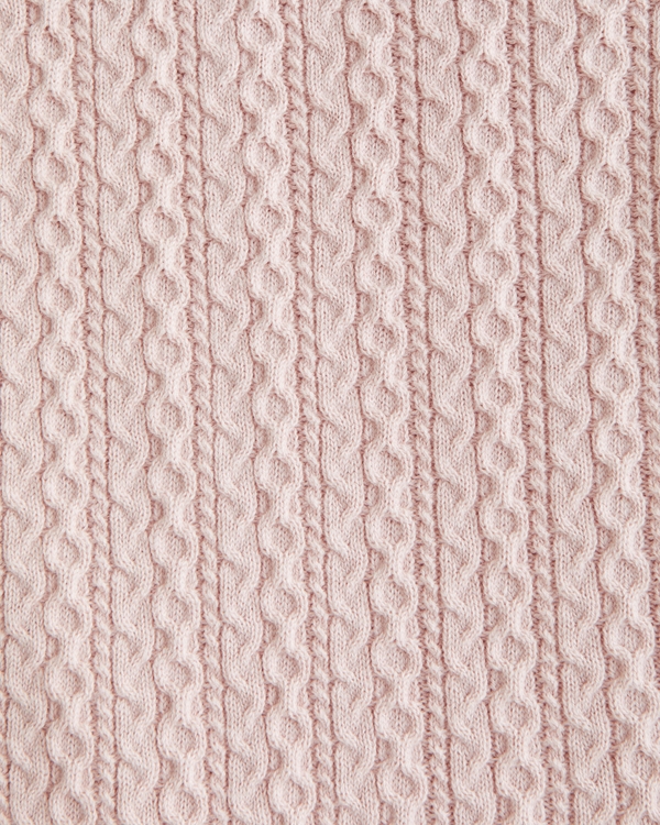 Cable Button-Through Sweater Polo