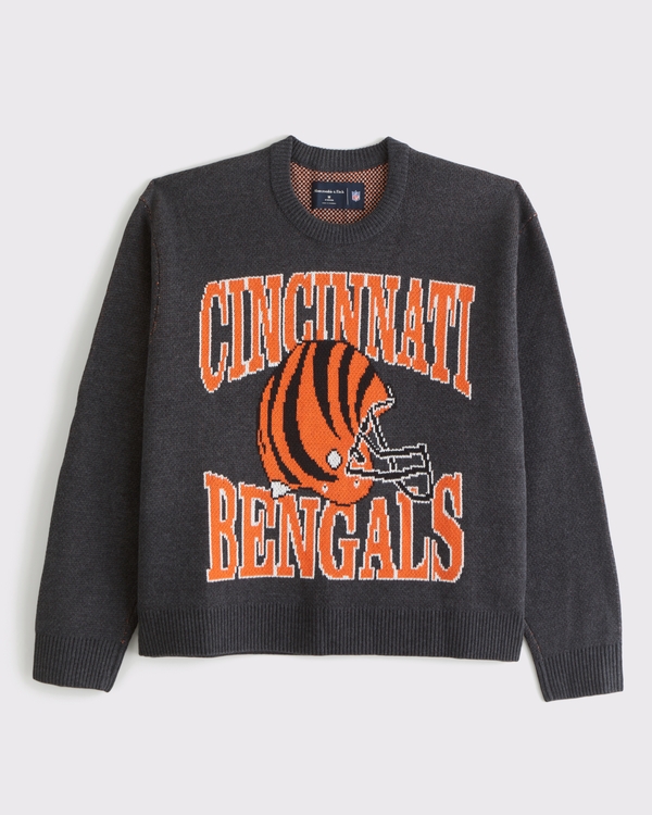 Men's Cincinnati Bengals Crew Sweater | Men's Tops | Abercrombie.com