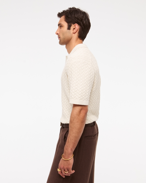 Pima Cotton Johnny Collar Sweater Polo