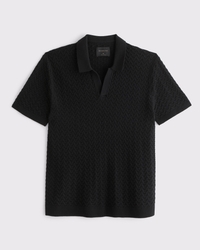 Pima Cotton Johnny Collar Sweater Polo