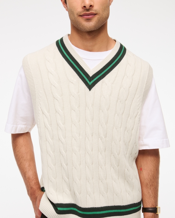 Cricket Cable Sweater Vest