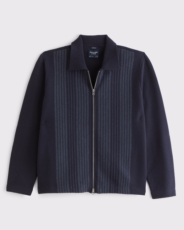 Zip Sweater Shirt Jacket