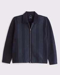 Zip Sweater Shirt Jacket