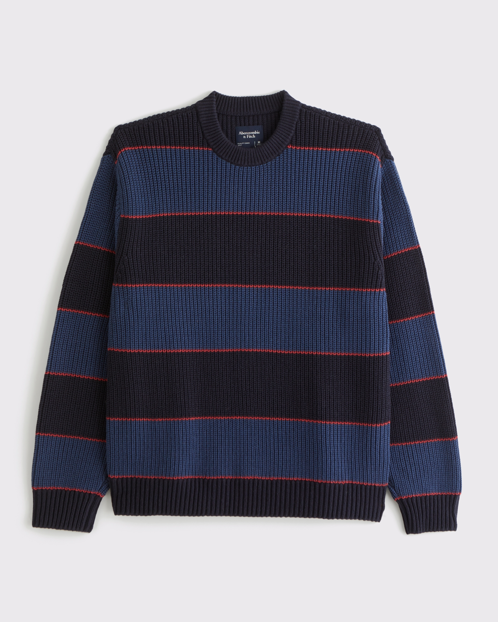 Men's Oversized Waffle Crew Sweater | Men's Clearance