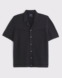 Western Button-Through Sweater Polo