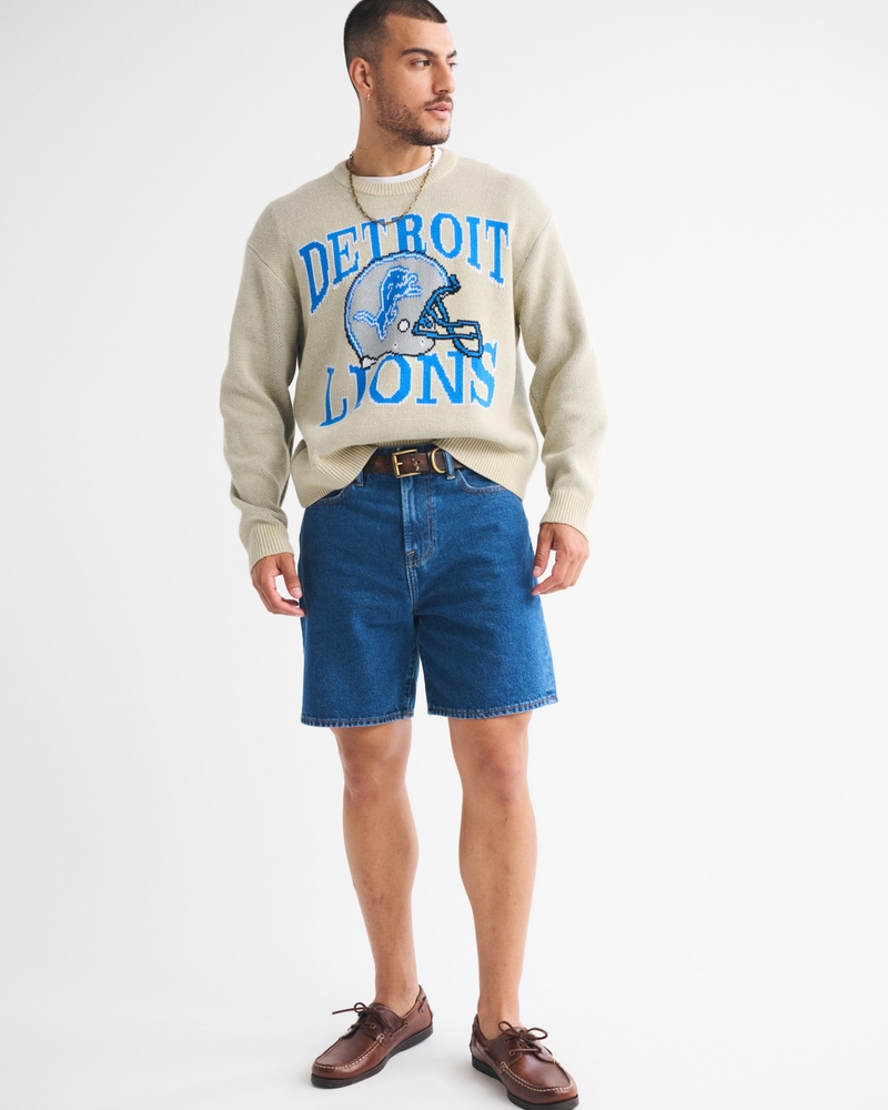 Detroit Lions Crew Sweater