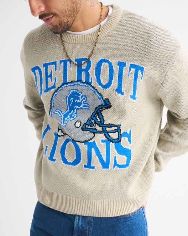 Detroit Lions Crew Sweater