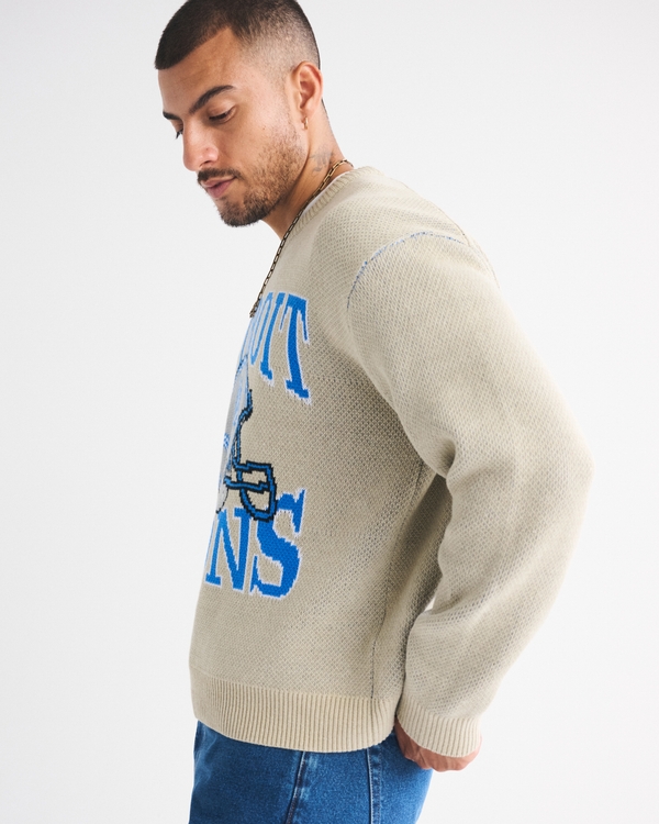 Detroit Lions Crew Sweater