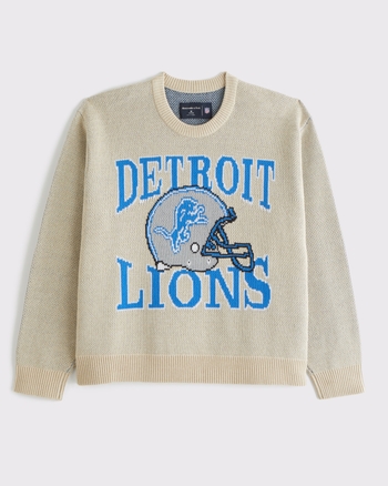 Detroit Lions Crew Sweater