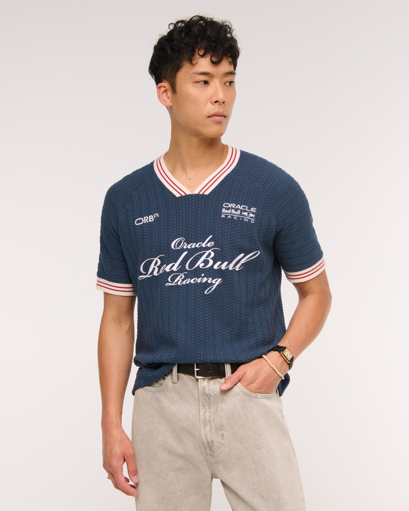 Men's Oracle Red Bull Racing Soccer Jersey-Inspired Sweater